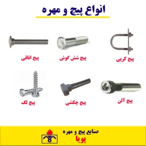 انواع پیچ و مهره